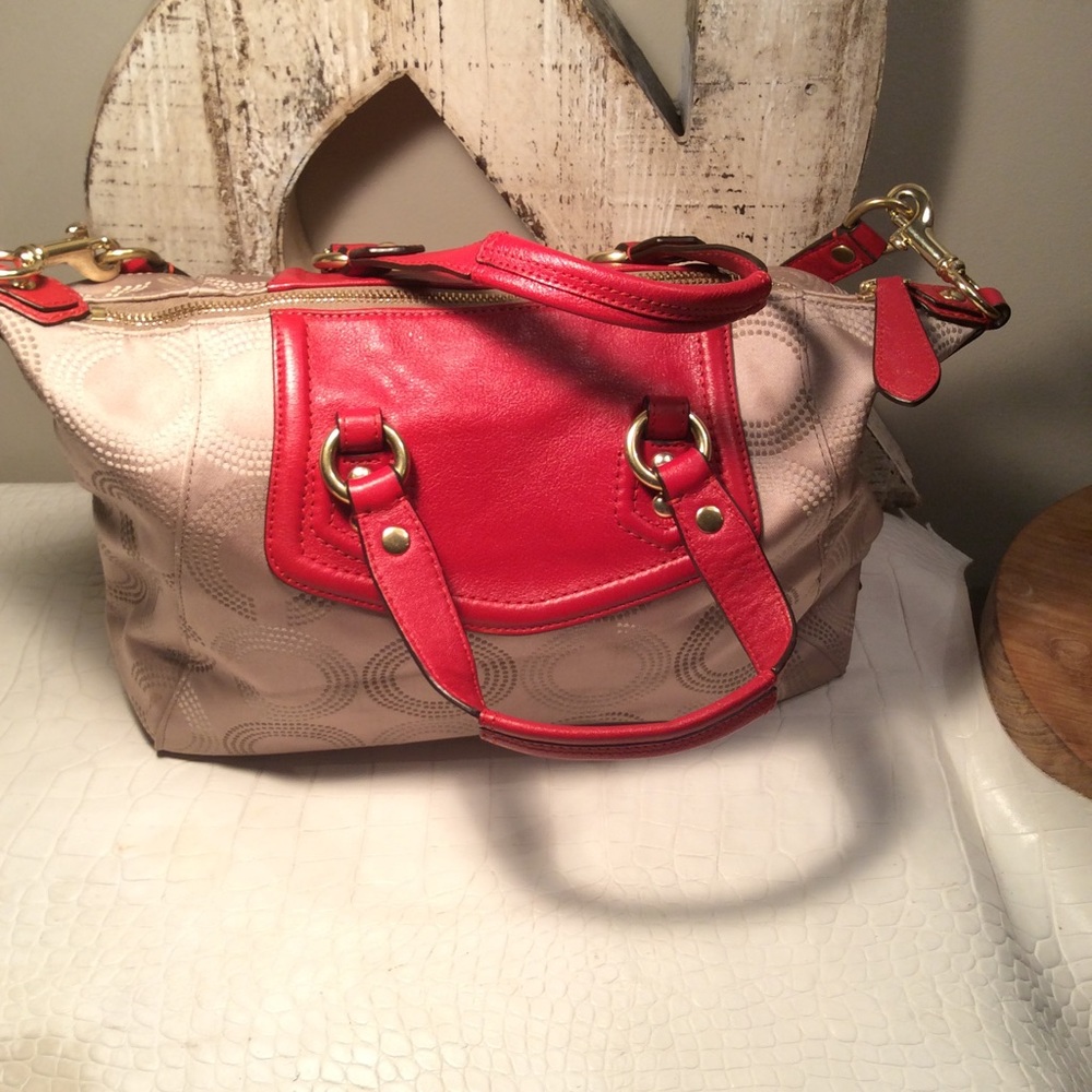 Coach Ashley dotted satchel - Picture 2 of 6